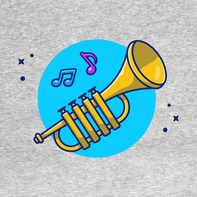 Trumpet With Music Notes by Catalyst Labs